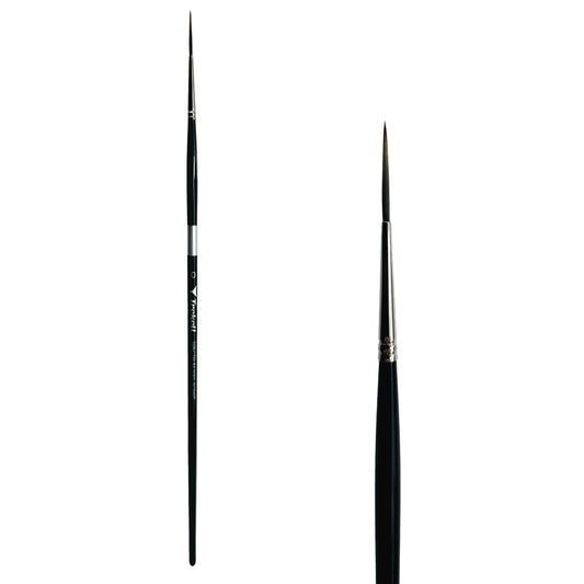 Trekell Spectrum Long Handle Artist Brush - Size #0 Script/Rigger