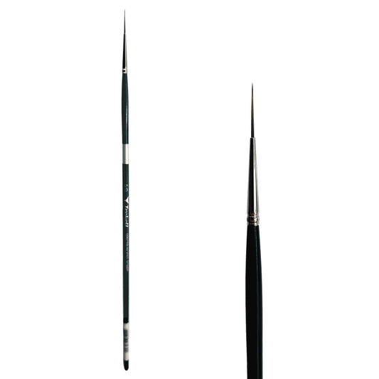 Trekell Spectrum Long Handle Artist Brush - Size # 5/0 Script/Rigger
