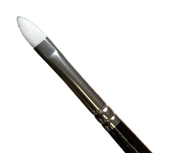 Trekell #6 Cat's Tongue White Taklon Brush