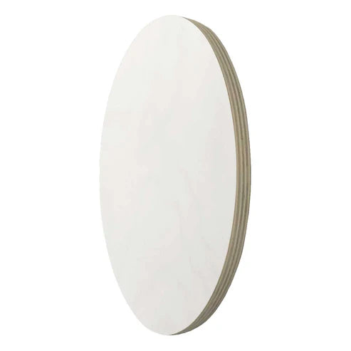 Trekell 6" x 8" Gesso-Primed Ellipse Wood Panel, made from Baltic Birch wood, these panels come pre-primed with gesso, making them perfect for oil, acrylic, and other painting mediums.