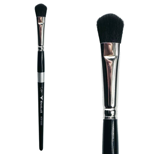 Trekell Mop Short Handle Artist Brush, size 1/2" Oval Mop, perfect tool for watercolor, acrylic, or oil paintings.