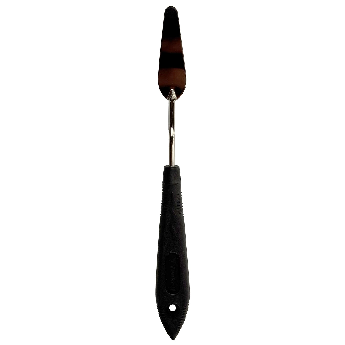 Trekell Paint and Palette Knife - Style 5 - Thin Teardrop is suitable for oils, acrylics, and more. They feature ergonomic handles for comfort and control, helping you elevate your artwork with ease.