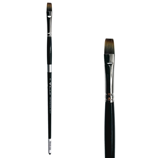 Trekell Spectrum Long Handle Artist Brush, size #10 Bright, Long handle design ideal for acrylic, oil, watercolor & more.