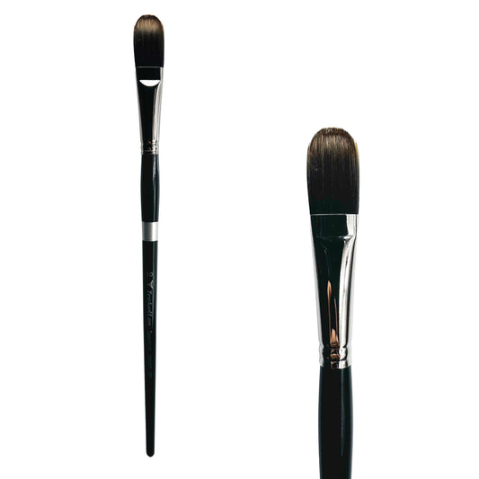 Trekell Spectrum Long Handle Artist Brush, size #10 Long Filbert, Long handle design ideal for acrylic, oil, watercolor & more.