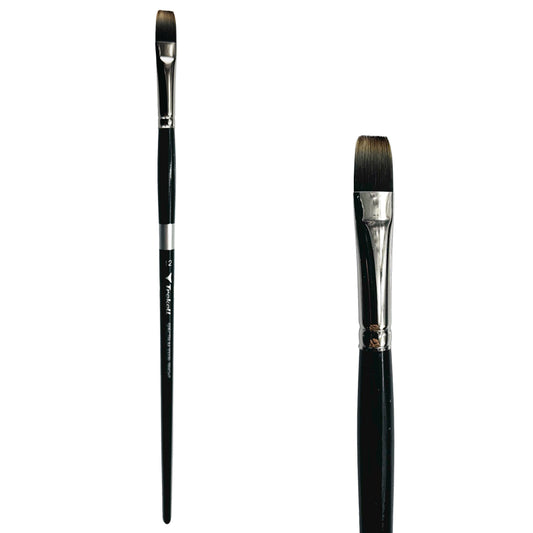 Trekell Spectrum Long Handle Artist Brush, size #12 Bright, Long handle design ideal for acrylic, oil, watercolor & more.