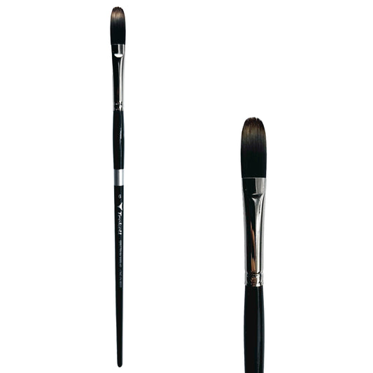 Trekell Spectrum Long Handle Artist Brush, size #6 Long Filbert, Long handle design ideal for acrylic, oil, watercolor & more.