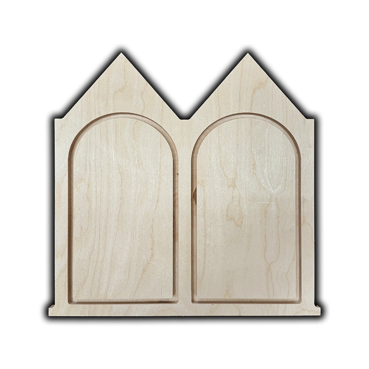 Trekell Gable Diptych Floater Panel - Wooden Painting Canvas + Frame