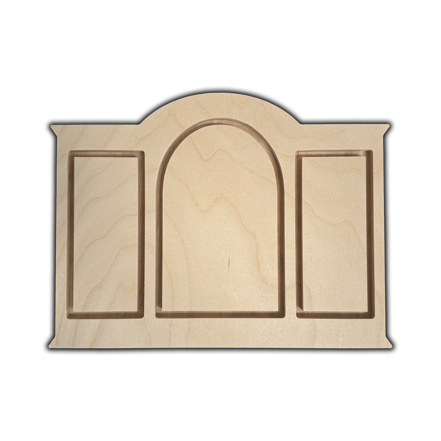 palladin shaped wood canvas