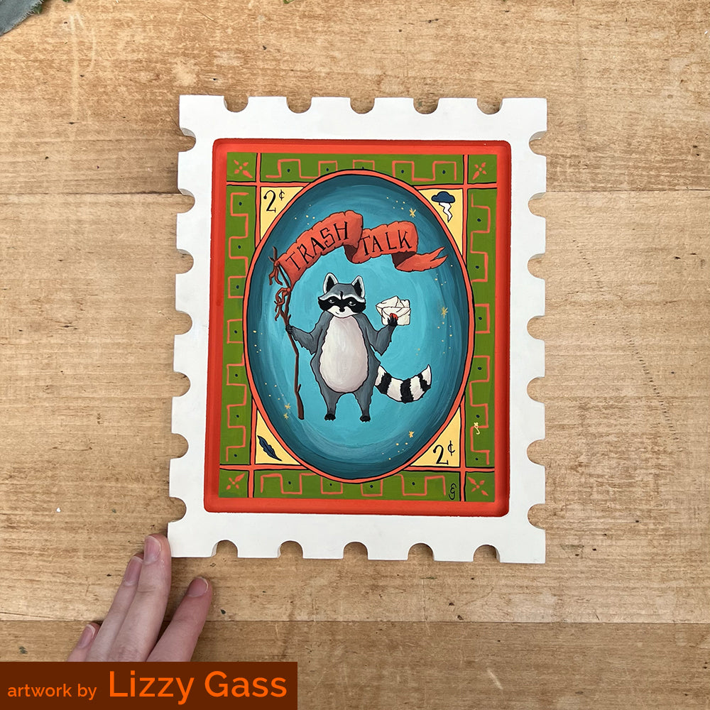 Trekell Stamp Panel - Wooden Painting Canvas