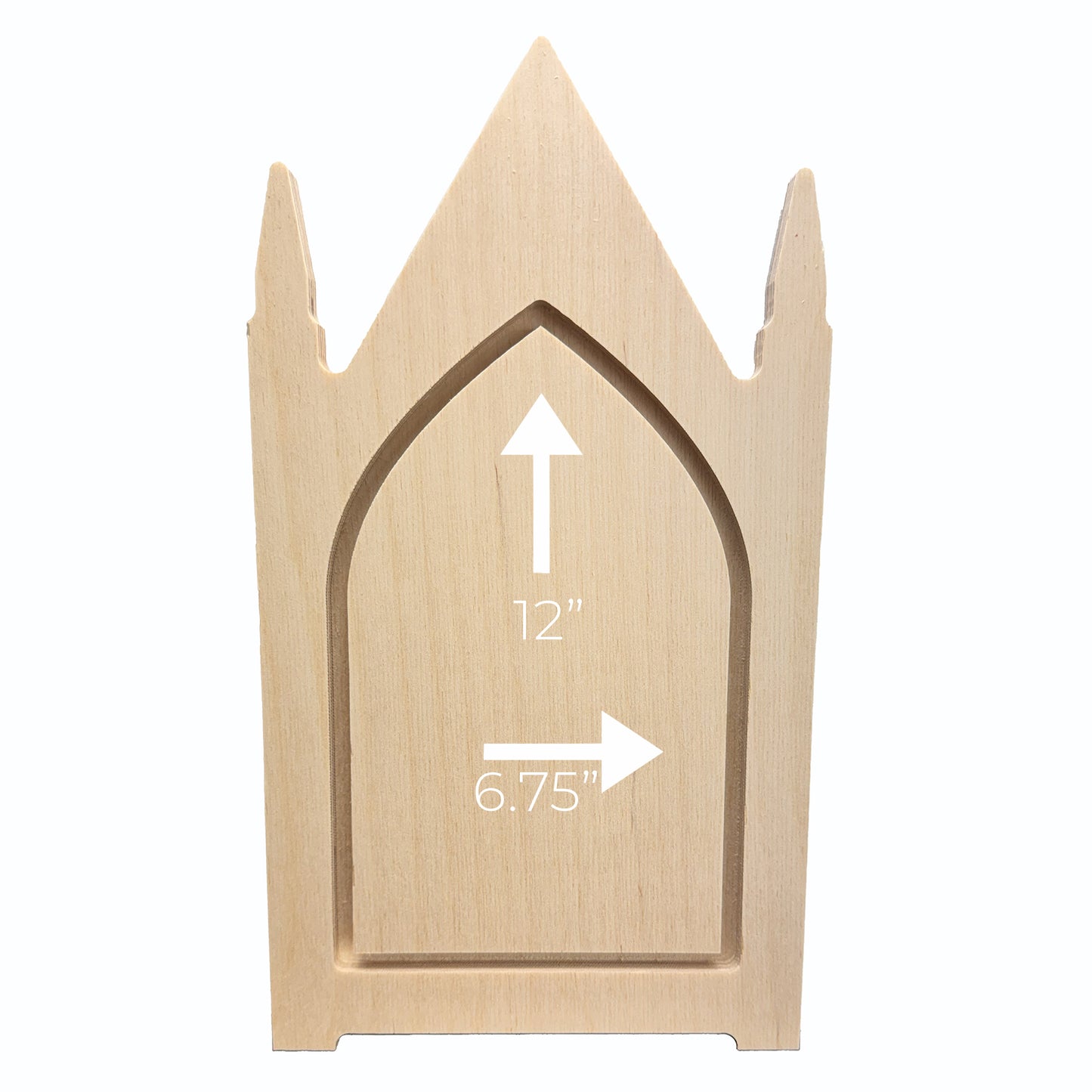 Trekell Gothic Steeple Floater Panel - Wooden Painting Canvas + Frame