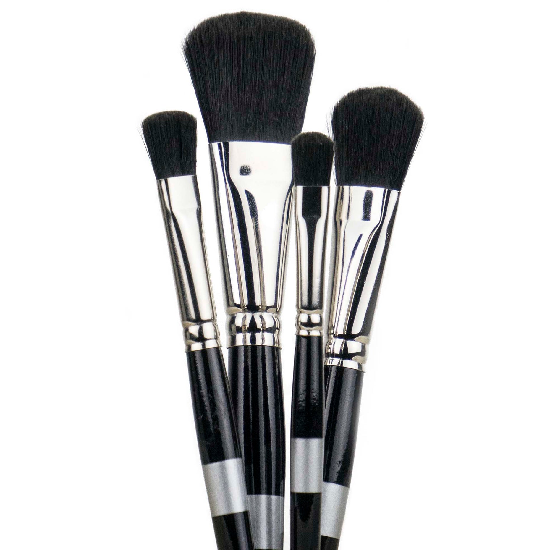  Detail Paint Brushes Set Artist Paint Brushes Painting Supplies  for Art Watercolor Acrylics Oil, 5 Pieces (Black)