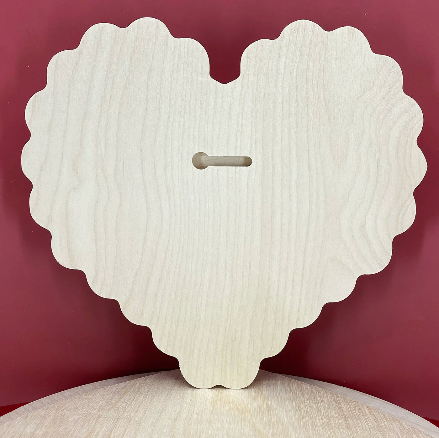 Trekell Baltic Birch Candy Heart Panel Wooden Canvas Raw Wood Oil Acrylic