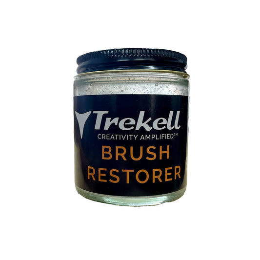 Trekell Artist Brush Restorer and Preserver - 3.5 oz for all artist brushes oil acrylic watercolor ink gouache brush life extender Trekell Art Supplies