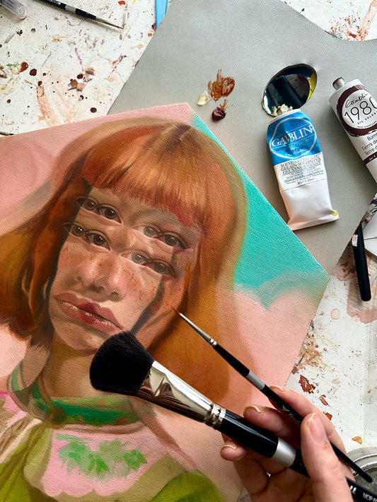 Why Alex Garant Uses Soft Synthetic Brushes for Oil Painting