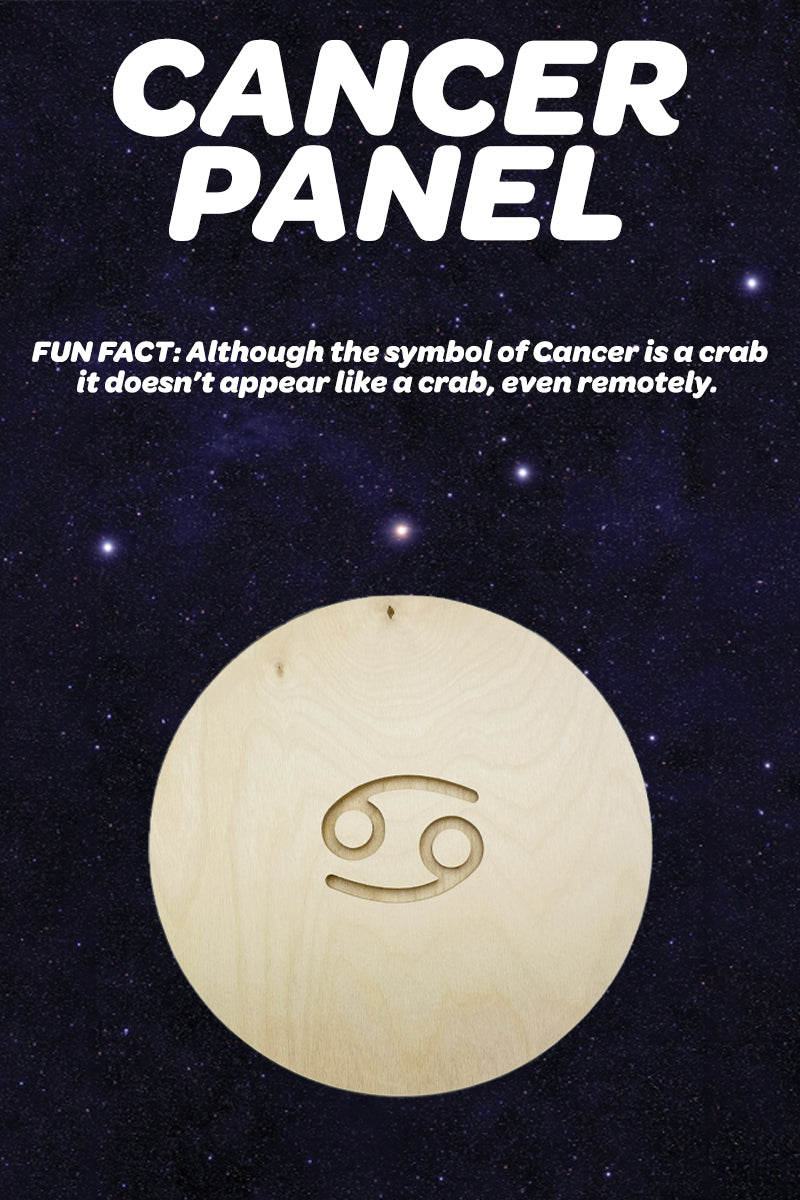 Embrace Your Cancer Zodiac Energy: Introducing the Cancer-Shaped Wood Panel