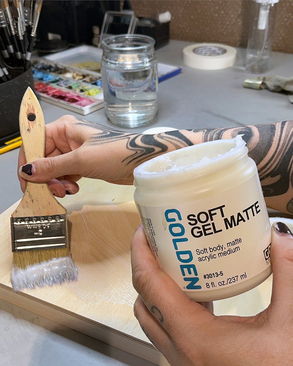 How to Mount Watercolor Paper on a Trekell Baltic Birch Panel