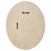 Trekell Oval Floater Panel - Oval Wooden Canvas + Frame - 6" x 8"
