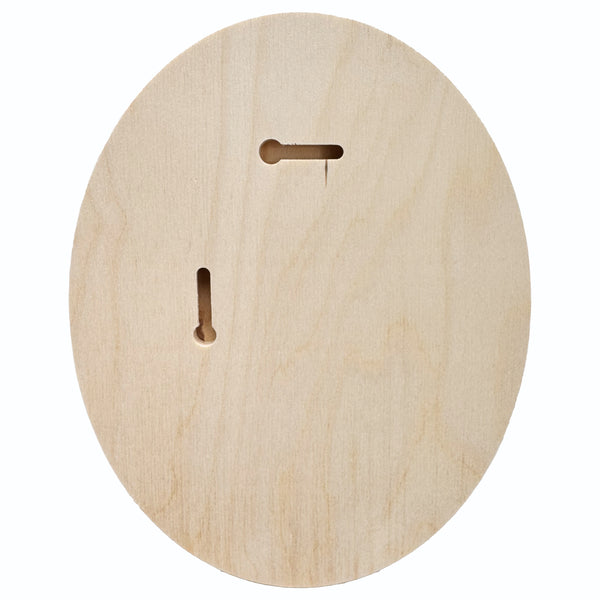 Trekell Oval Floater Panel - Oval Wooden Canvas + Frame - 6" x 8"