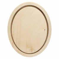 Trekell Oval Floater Panel - Oval Wooden Canvas + Frame - 6" x 8"