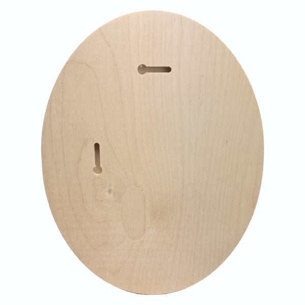 Trekell Oval Floater Panel - Oval Wooden Canvas + Frame - 7.5" x 10"