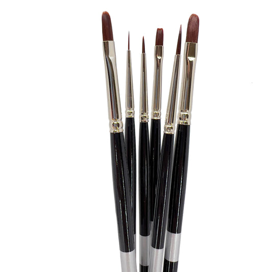 Trekell Crimson Taklon Long Handle Top Sellers Brush Set