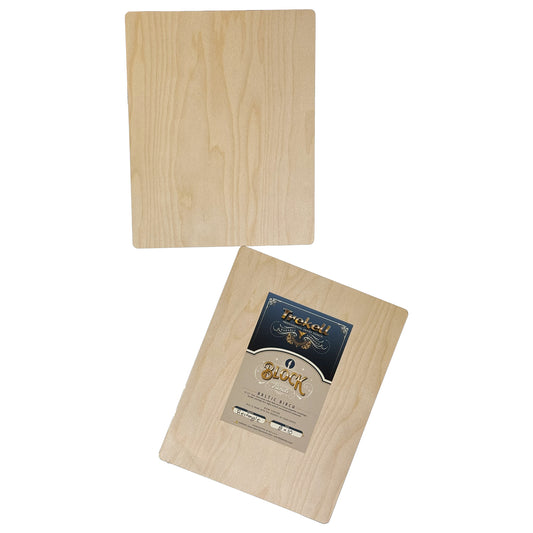 Trekell Raw Wood Block Panel - 1/2" Baltic Birch Wooden Painting Canvas - 8" x 10"