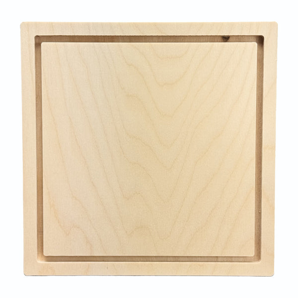Trekell Floater Panel - Wooden Canvas + Frame - 8" x 8"