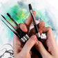 Trekell Crimson Taklon Synthetic Artist Brushes - Short Handle for Oil & Acrylic Painting - Trekell Art Supplies