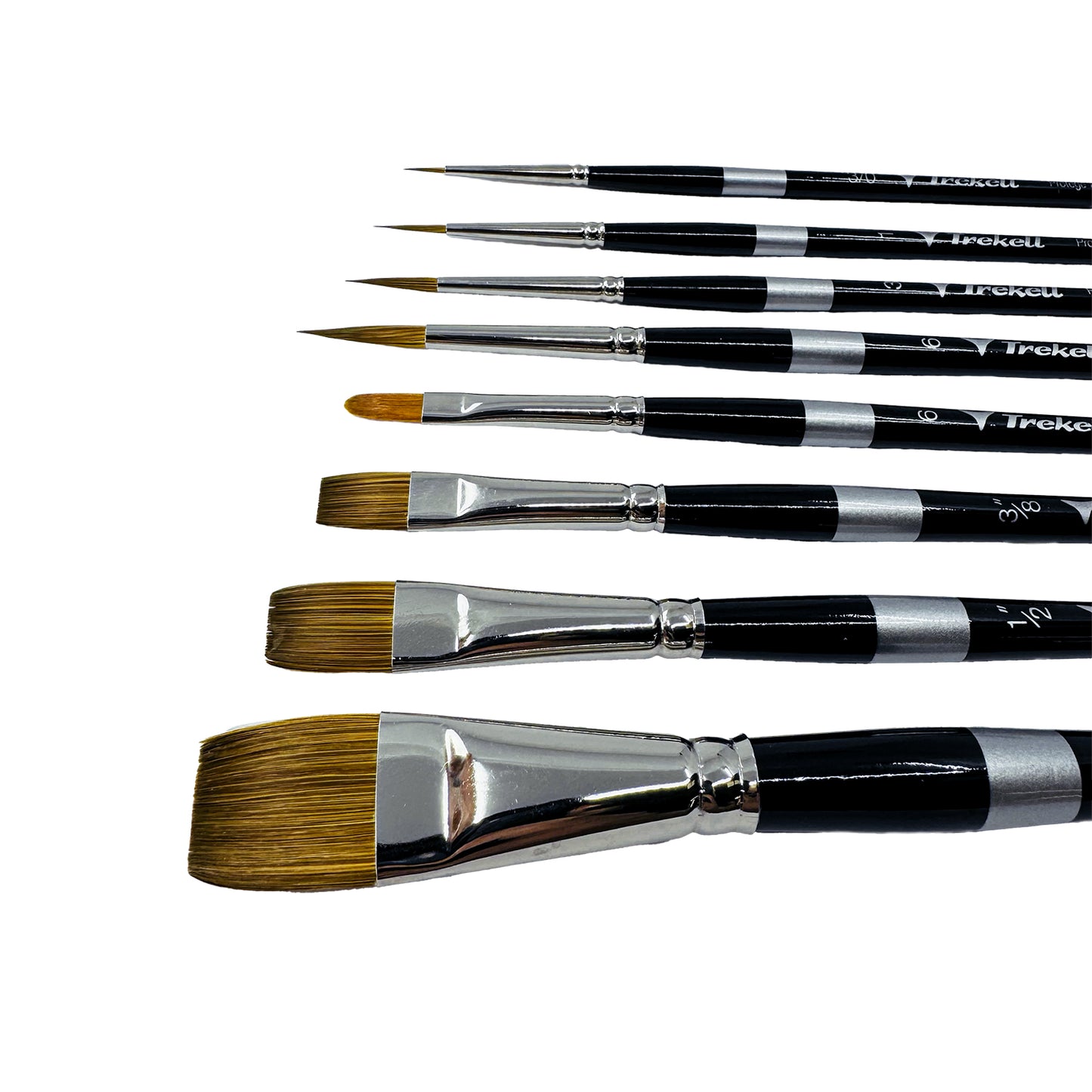 Stephanie Buscema 8-Piece Trekell Brush Set for Gouache