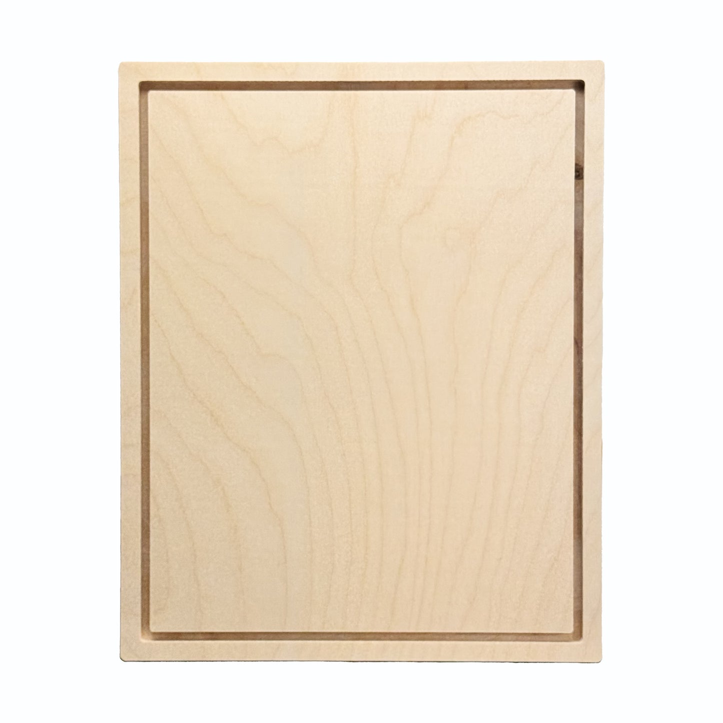 Trekell 11" x 14" square floater wood panel made from 1/2" Baltic birch with 1/4" routed gap and 1/2" frame edge, pre-sanded smooth surface with keyhole backing, ready for sealing and priming for various painting media.