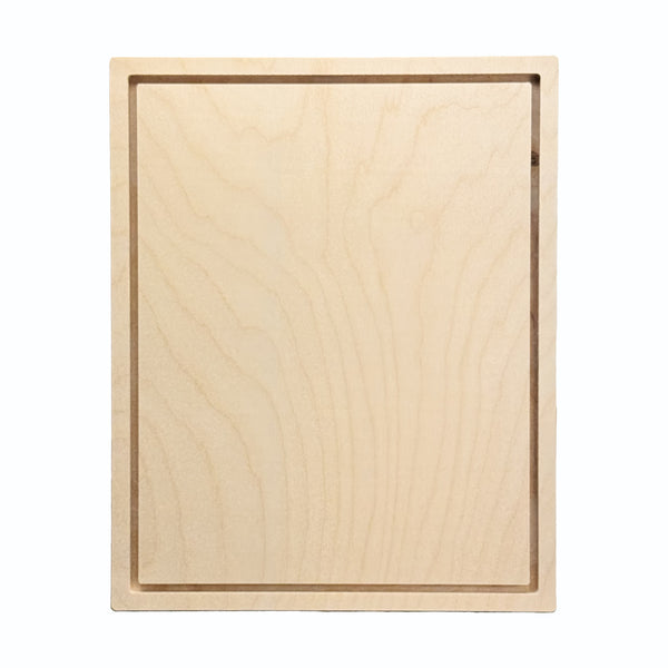 Trekell 11" x 14" square floater wood panel made from 1/2" Baltic birch with 1/4" routed gap and 1/2" frame edge, pre-sanded smooth surface with keyhole backing, ready for sealing and priming for various painting media.