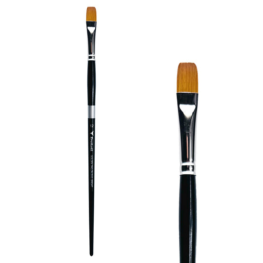 Trekell Golden Taklon #12 Bright Brush is ideal for Watercolor, Oil, and Acrylic Painting