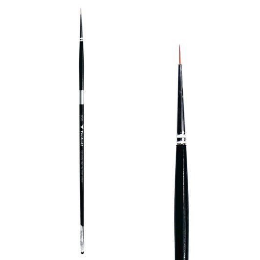 Trekell Golden Taklon #20/0 Liner Brush is ideal for Watercolor, Oil, and Acrylic Painting