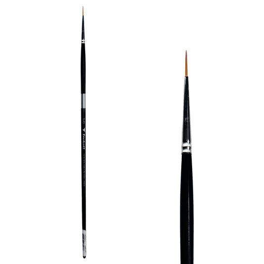 Trekell Golden Taklon #5/0 Liner Brush is ideal for Watercolor, Oil, and Acrylic Painting
