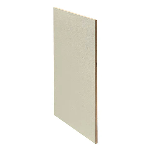 Trekell 12" x 16" L64C quadruple oil-primed linen panel mounted on 1/4" Baltic birch, fine portrait-grade weave with minimal texture, rigid archival surface ideal for oil painting.