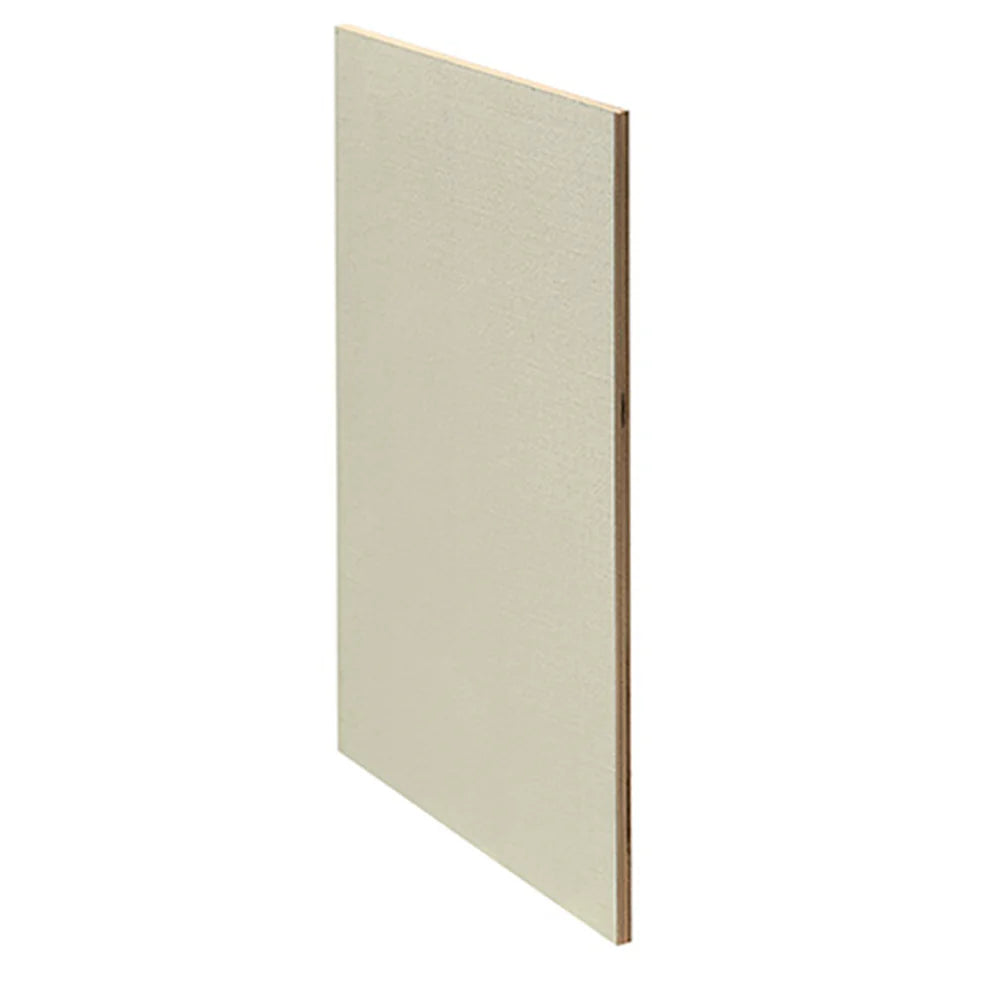 Trekell 11" x 14" lead-primed Belgian linen panel mounted on 1/4" Baltic birch, smooth fine-weave surface with excellent tooth for oil painting and professional studio use.