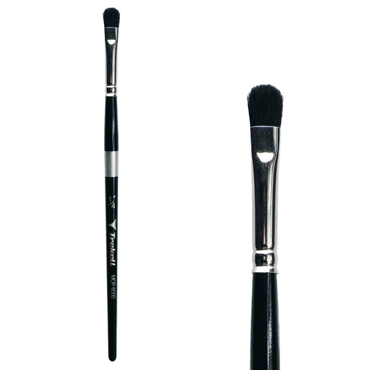 Trekell Mop Short Handle Artist Brush, size 1/4" Oval Mop, perfect tool for watercolor, acrylic, or oil paintings. 