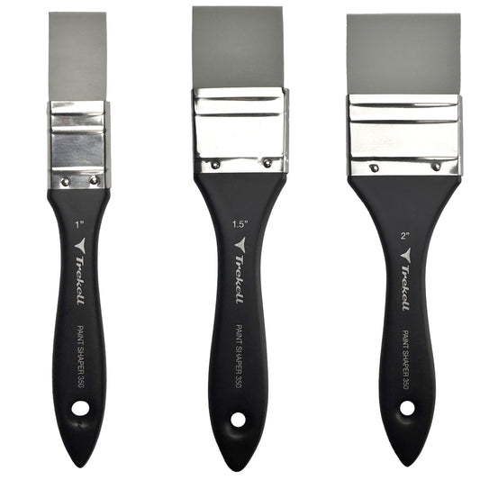 Trekell Paint Shapers feature 6" ergonomic handles and silicone tips, ideal for blending, shaping, and texturing paint, pastels, clay, and more.