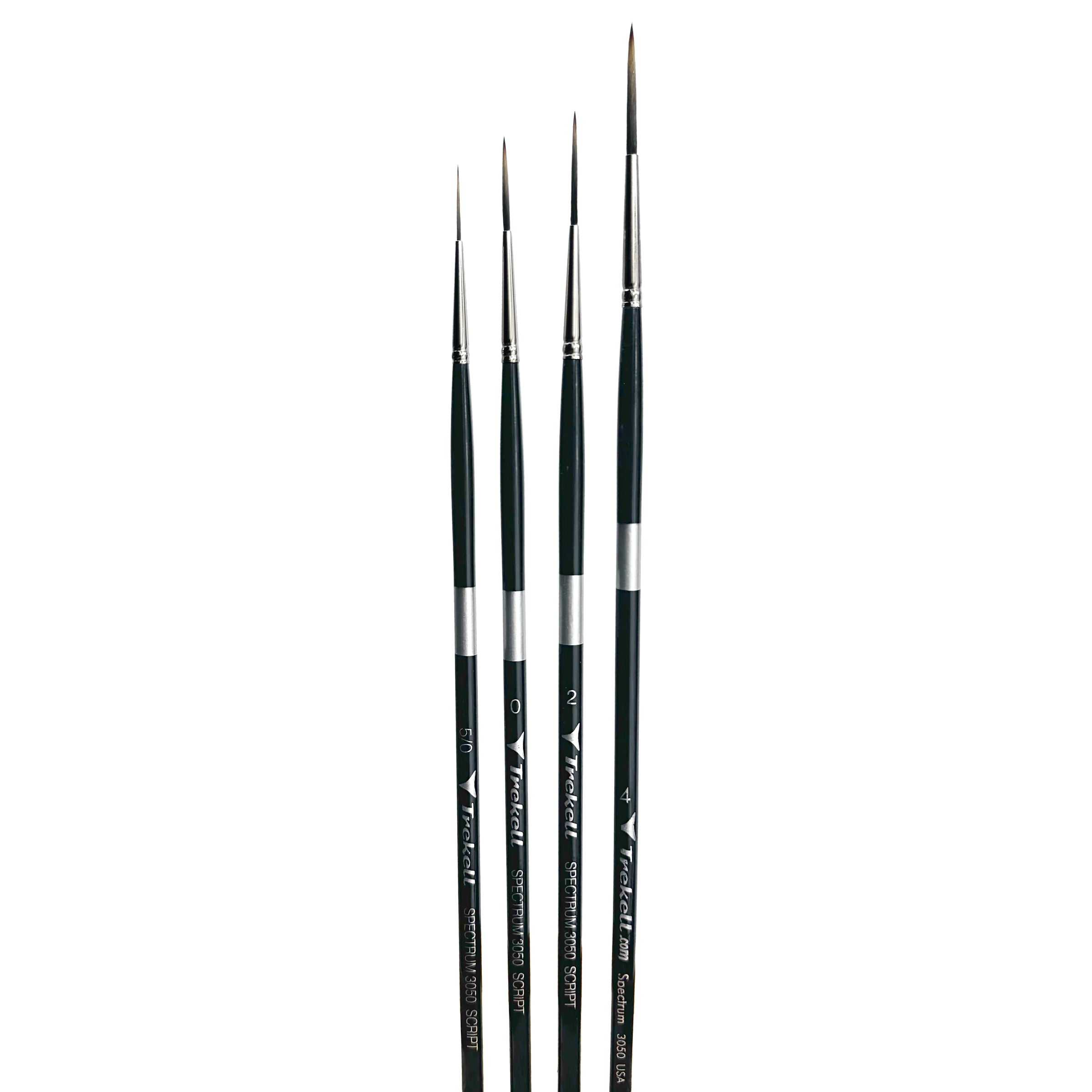 Spectrum Script/Rigger Brush Complete Set – Long Handle | Trekell