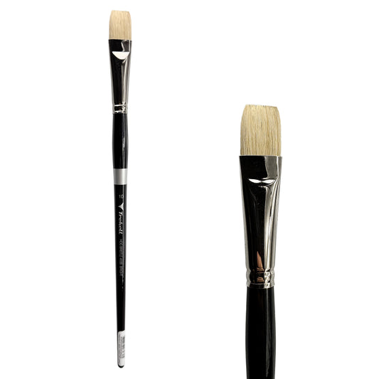 
Trekell Trekell Hog Bristle Long Handle Artist Brush, size #10 Bright, ideal for Oil and Acrylic Painting
