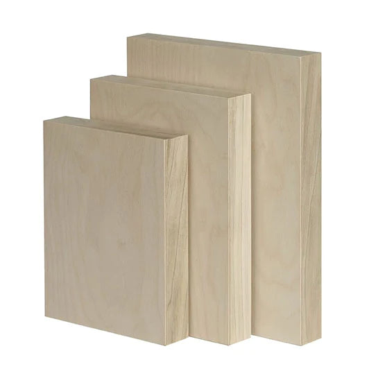 Trekell Imperfect 8" x 10" Cradled Raw Baltic Birch - 2 Pack