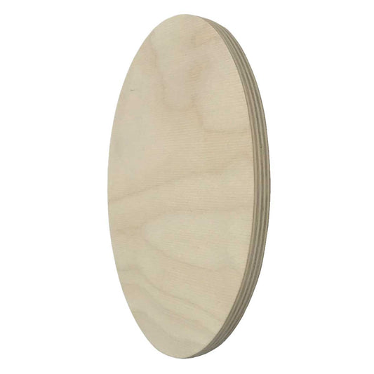 Trekell Raw Baltic Birch Oval Panel - 1/2" Thick Oval Wooden Canvas - 21" x 30"