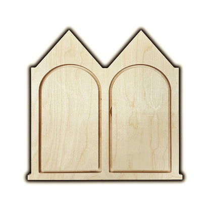 Panel Flotante Díptico Gable de Trekell - Lienzo de Madera + Marco
