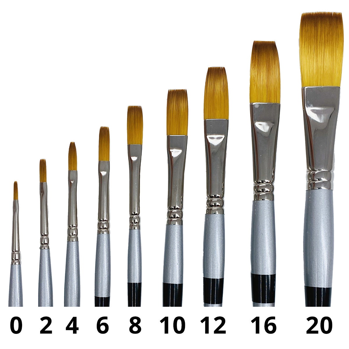 Trekell Protégé Synthetic Kolinsky Brush - Short Handle Protégé Round - 7500 Series / 2