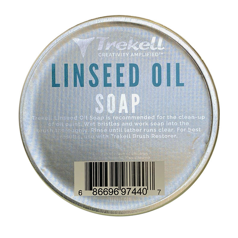 Trekell Linseed Oil Artist Brush Soap for cleaning and washing oil painting, enamel painting, water mixable oil painting brushes Trekell Art Supplies