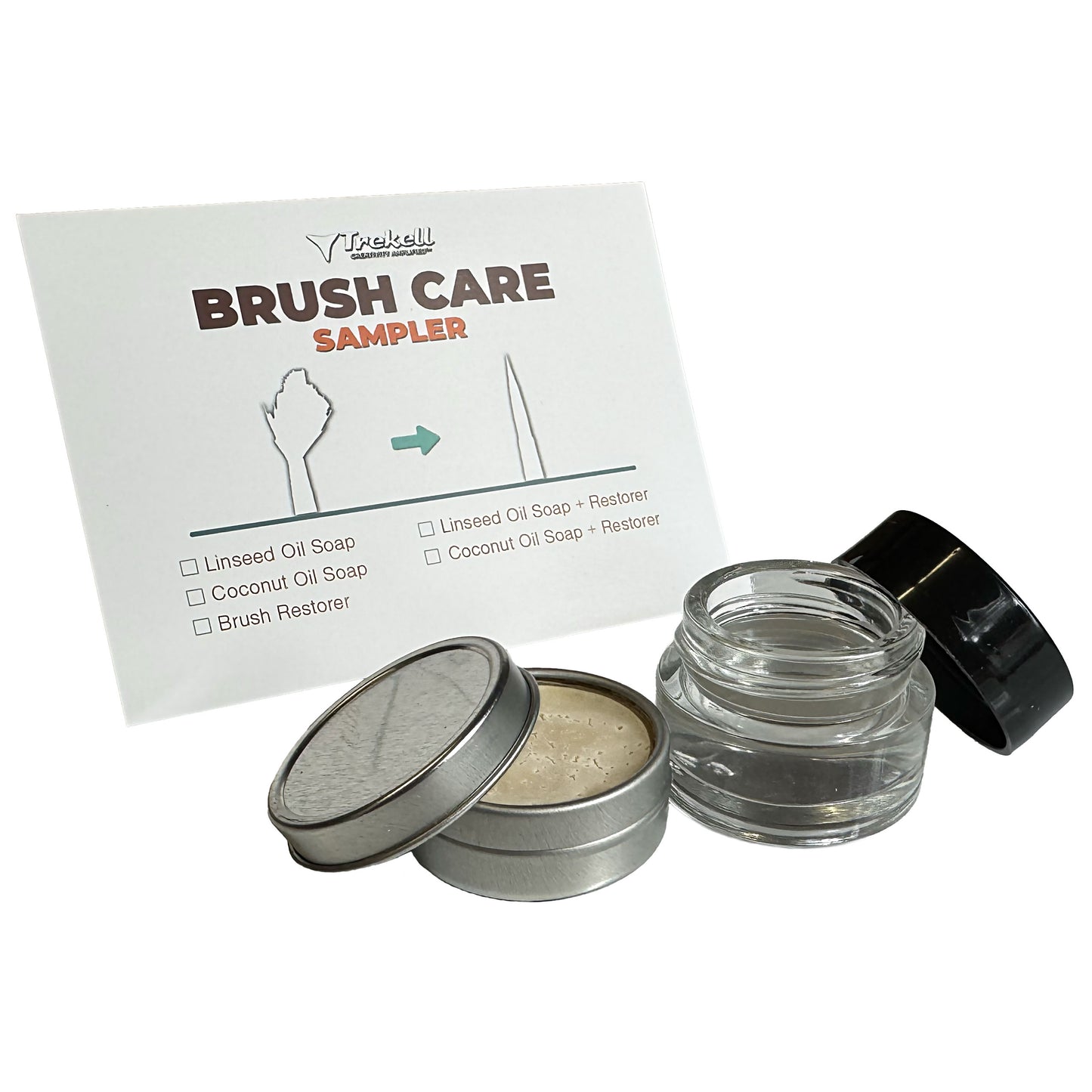Trekell  Linseed Oil Soap + Unscented Brush Restorer Sample Sizes