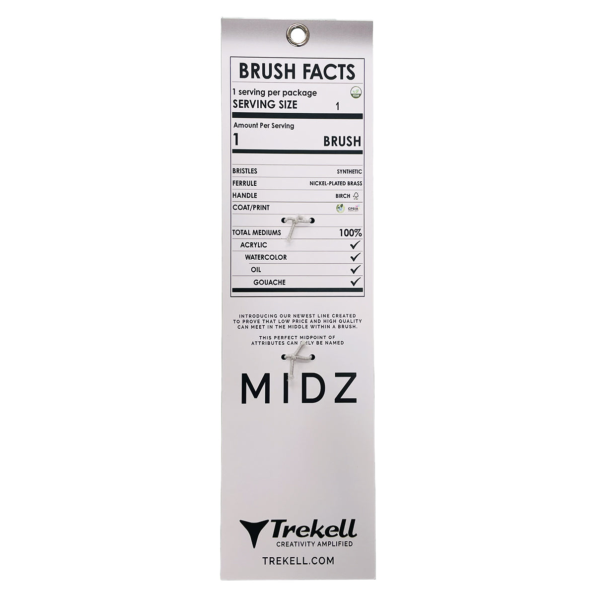 Trekell MIDZ Desert Blaze Brushes - Elevate Your Artistry Dagger - 369D Series / 1/4