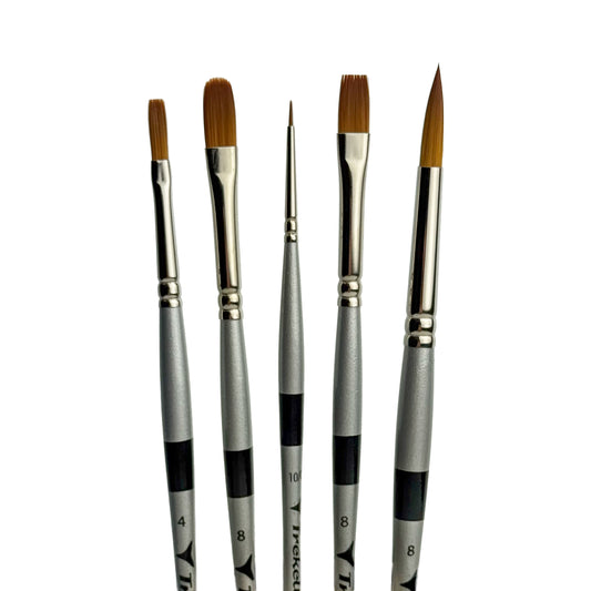 Trekell MIDZ Oil 5 Piece Brush Set