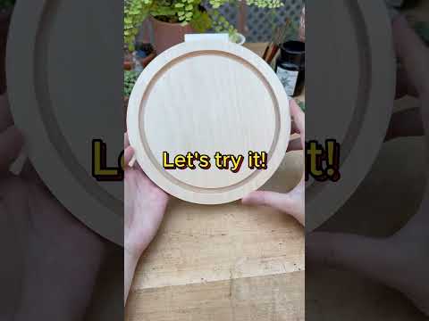 Trekell Round Floater Panel - Wooden Canvas + Frame