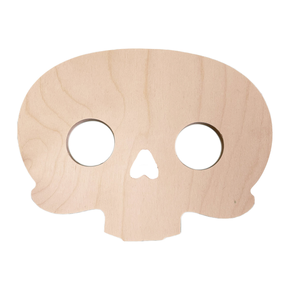 Trekell Round Skull Panel - Wooden Painting Halloween Canvas - Trekell Art Supplies